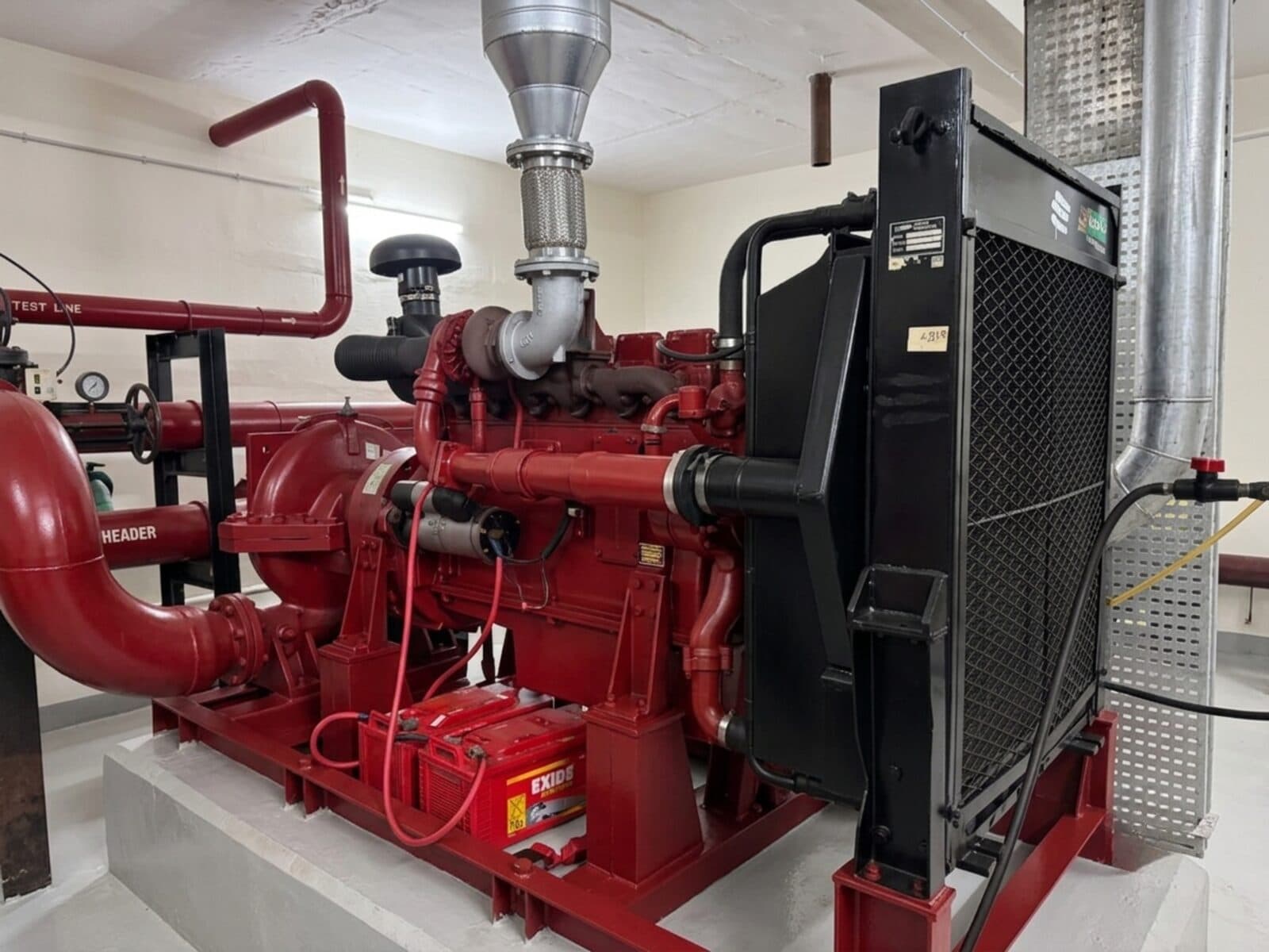 Fire-fighting pump house